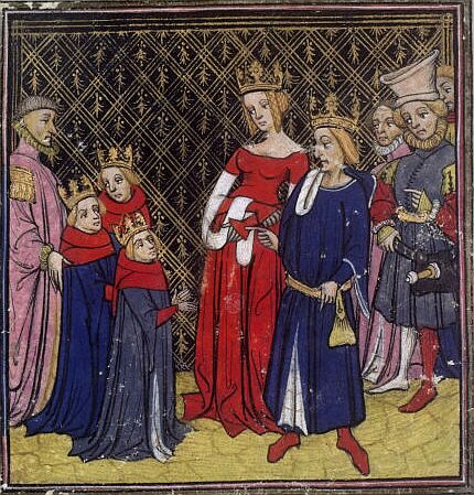 Clovis, Chlotilde et leurs fils