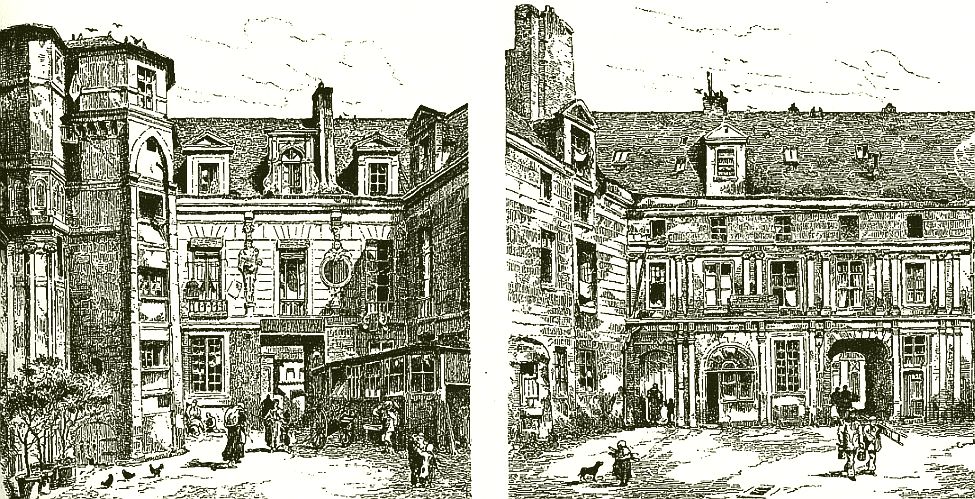 Hôtel du Prévôt, vers 1820. Fortement remanié